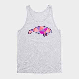 Geometric Manatee Pink (Full Front) Tank Top